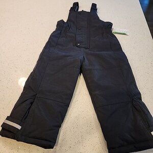 Hanna Anderson Size 110 Children's 5 Black Snow Bibs NWT